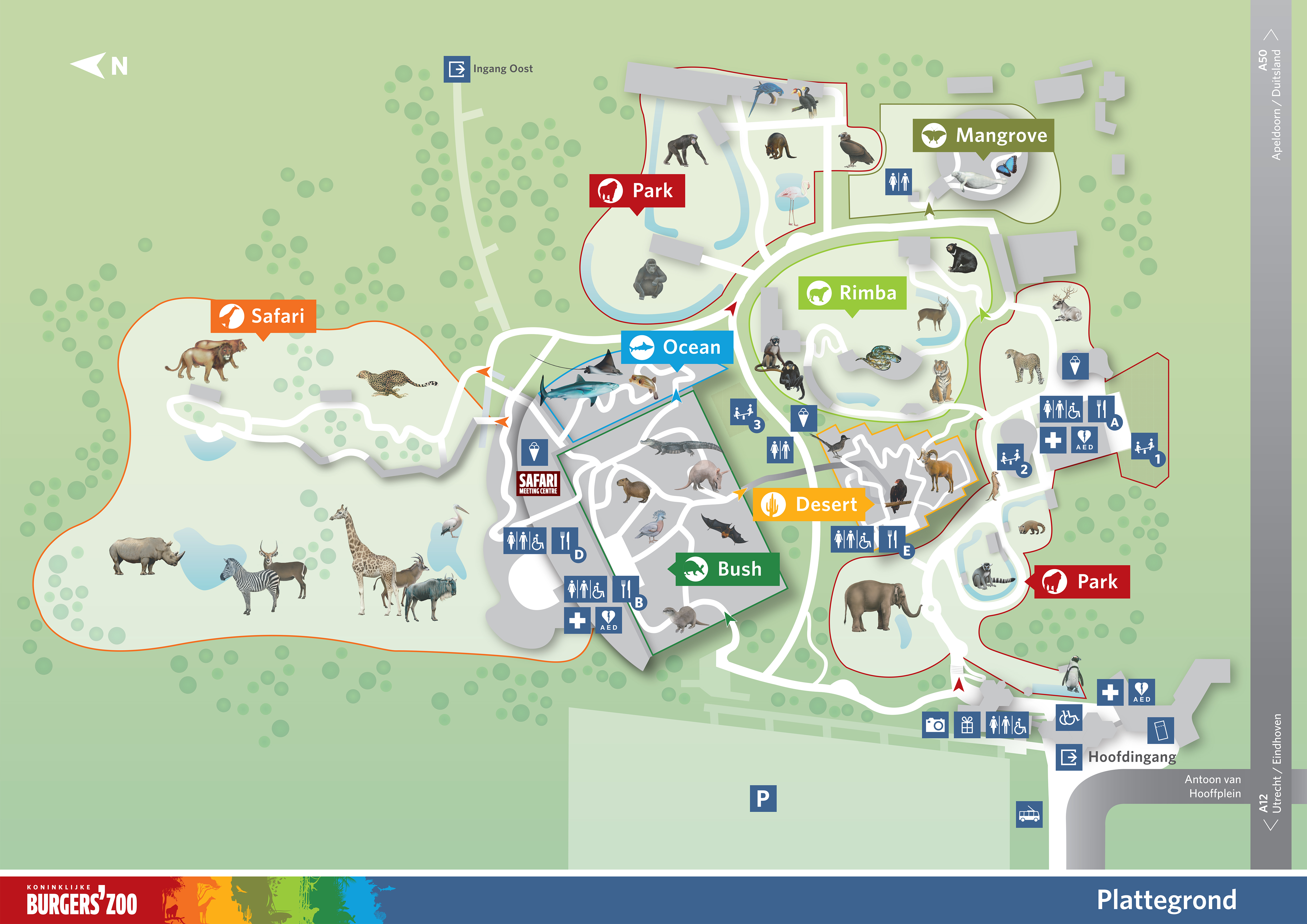 Park overview | Royal Burgers' Zoo